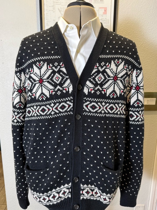 Polo Ralph Lauren Other - Polo Ralph Lauren Men's XL Black Fair Isle Snowflake Cardigan
